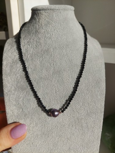 Echte spinell kette schwarz - echte,