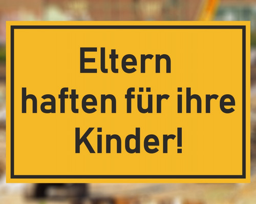 Aufkleber eltern haften für - aufkleber,