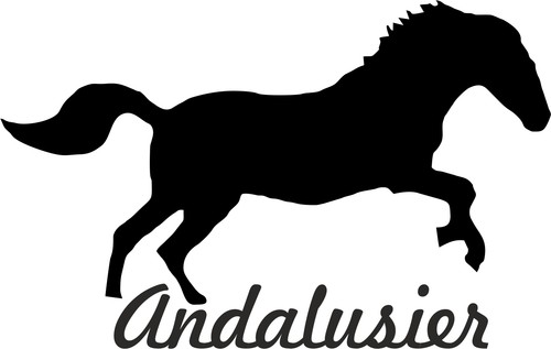 Auto aufkleber andalusier - x,