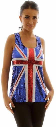 Sparkly pailletten union jack - sparkly,