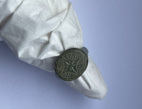 Römischer ring mit gravur - römischer,