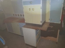 50er Jahre Küchenmöbel  Pastell-Farben, ohne E- Geräte VINTAGE