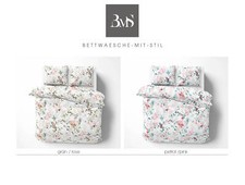 Mako Satin Bettwäsche Kolibri verschiedene Farben und Größen 100% Baumwolle