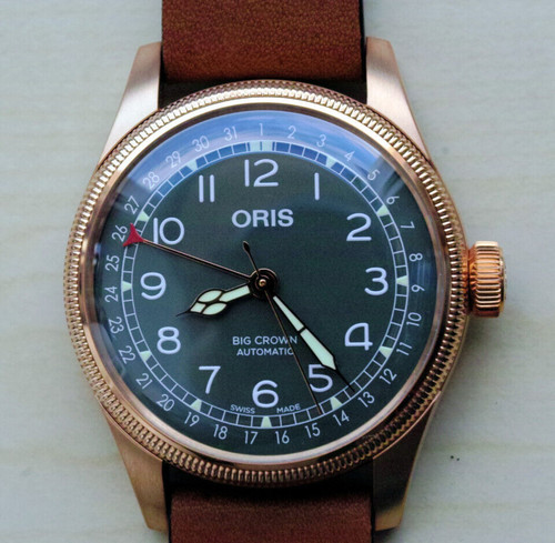 Oris big crown pointer - big, date