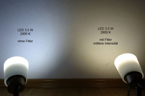 Warmweiß led filter - warmweiß,