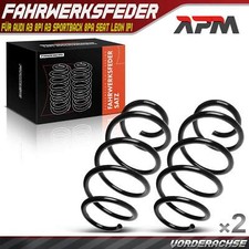 2x Federn Fahrwerksfeder Vorne für Audi A3 8P1 A3 Sportback 8PA Seat Leon 1P1
