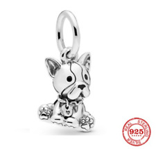 Charm Anhänger Charms Herz Treue Hund Boxer Tiere 925 Silber  
