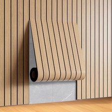 3M Selbstklebende Wandpaneele aus Holzlamellen mit 3D Effekt einfache DIY Tapete