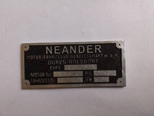 Typenschild Neander Schild