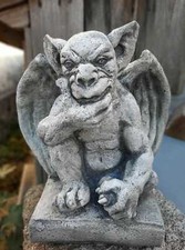Massive Steinfigur Gargoyle - Der Wächter Torwächter aus Steinguss frostfest