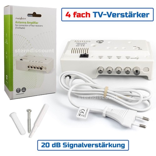 Kabel verstärker 20db - 4x,