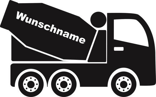 Bu3 betonmischer aufkleber - betonmischer,