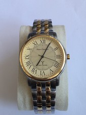 Pierre Chaubert Bicolor Gold-Grau Funkuhr  40mm Herrenuhr UNGETRAGEN