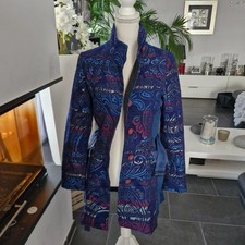 DESIGUAL Mantel Wintermantel dicke Jacke blau/bunt Gr. 34/36