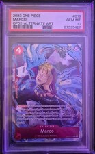 One Piece TCG Marco Op02-018 Alt Art / PSA 10 Grading