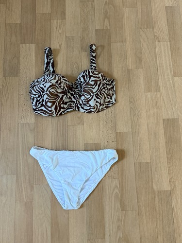 Bikini leo print braun - print, beige