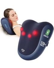 ALLJOY Massagegerät Nackenmassagegerät mit Wärmefunktion, Kabelloses Shiatsu Rüc