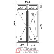 Tür PVC Terassentür mit