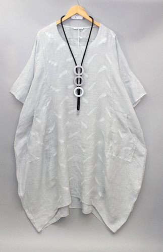 Moonshine leinen kleid - moonshine,