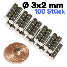 100 x Neodym Magnet Scheiben