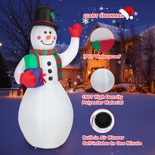 Weihnachts schneemann - 2,5 m, weihnachts-schneemann