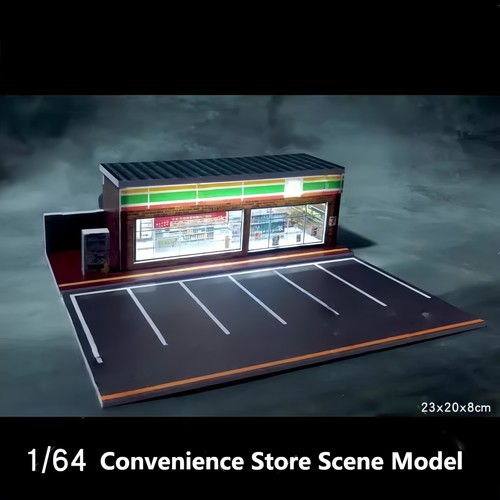 Diorama auto garage - 1:64,