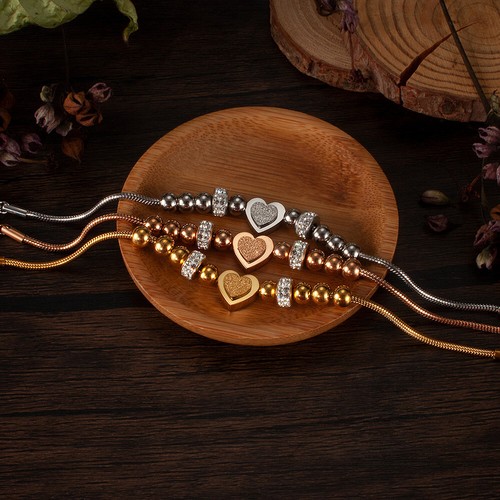 Armband herz mit zirkonia aus - zirkonia,