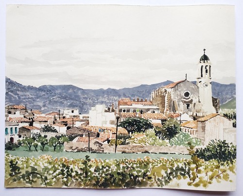 Gemälde tempera aquarell - tempera,
