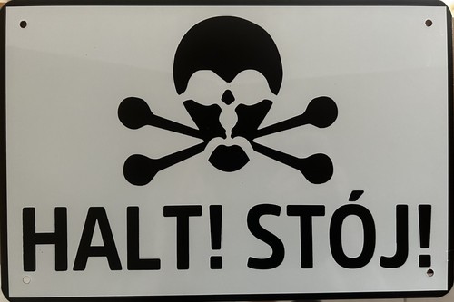 Halt stoj blechschild stopp - blechschild,