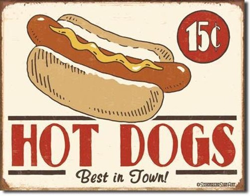 Hot dog usa vintage style - dog,