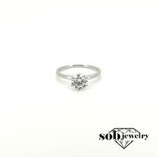 Labor Diamant Ring Solitär 585 Weißgold 1.01ct D VVS IGI zertifiziert CVD Gr. 53