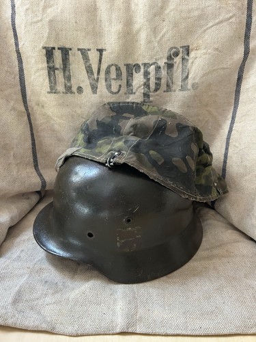 Stahlhelm m40 q66 tarnbezug - stahlhelm,