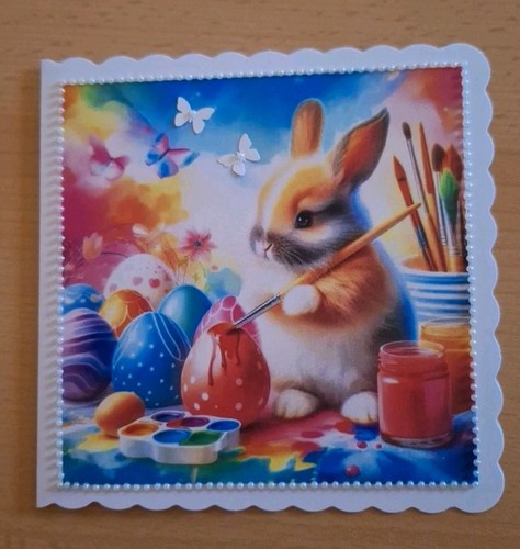 Grusskarte häschen - 3d, *häschen🐇