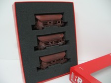 Rivarossi  3er Set Schwenkdachwagen umlackiert ,gealtert (1) zu DR EP IV 1:87 H0