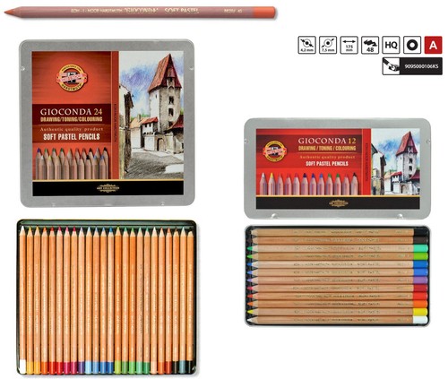 Soft pastell bleistift set - soft,