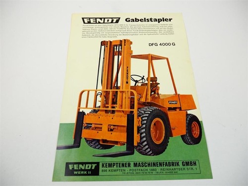 Original prospekt fendt dfg - prospekt,