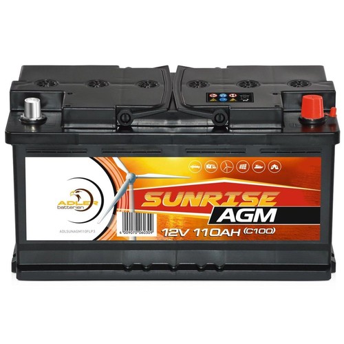 Adler sunrise agm 12v 110ah - agm,