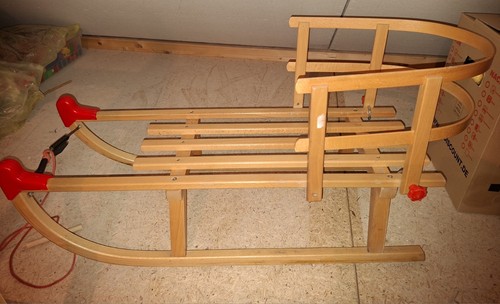 Holz rodelschlitten mit - rodelschlitten,