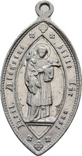 Medaille Aluminium Aloisius Wallfahrt 44x25 mm/ 3,3 g  Original Münze #L1264
