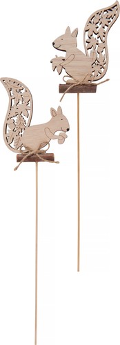 Holzstecker eichhörnchen - holzstecker,