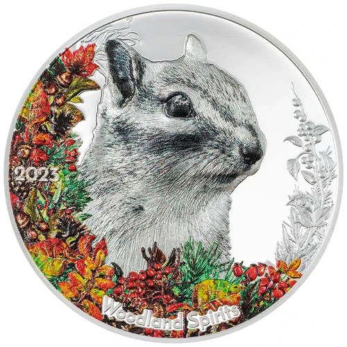 Silbermünze streifenhörnchen - silbermünze,