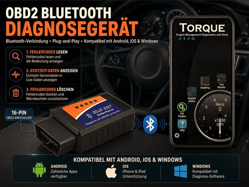 Obd2 bluetooth diagnosegerät - obd2,