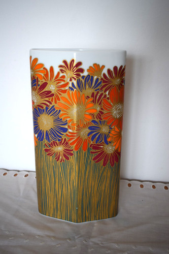 Porzellan vase blumen motiv - porzellan,