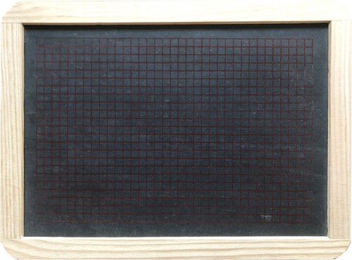 Schiefertafel kariert 29 - schiefertafel, 22