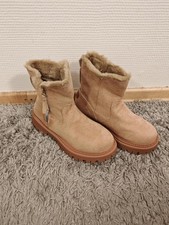 Damen Winterschuhe / gefütterte Stiefel / Boots / Gr.38 / beige / dicke Sohle