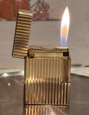 S.T. Dupont Ligne 1 kleines vergoldetes Feuerzeug gewartet Vintage Authentic France