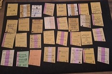 87 Stück alte Fahrkarten halbiert DB Bundesbahn 87 Stück