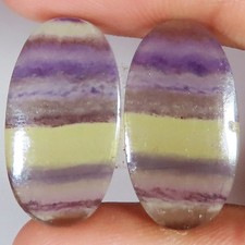 100% Natürlich Fluorit Paar