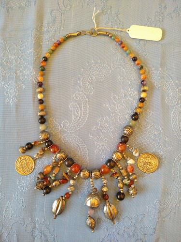Vintage halskette mit - vintage,