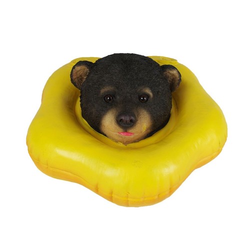 Bär mit schwimmring - mit, teichdeko